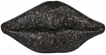 Noir Lips Sculpture Black
