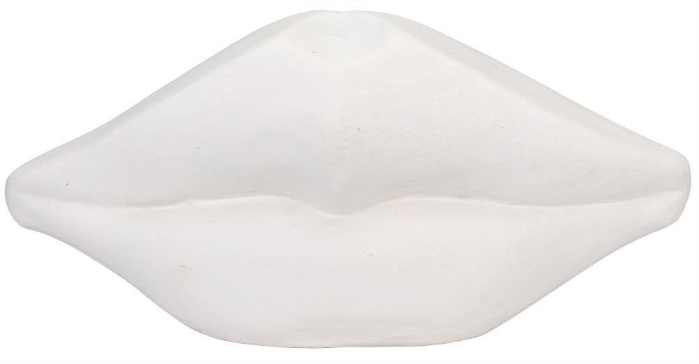 Noir Lips Sculpture, White, 17"W (AR-251WFC YUU6013FXD)