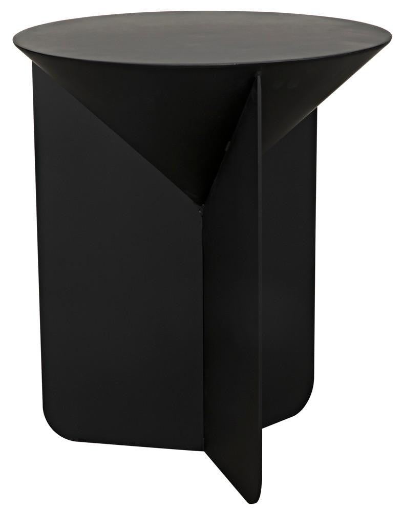 Noir Lora Side Table Matte Black