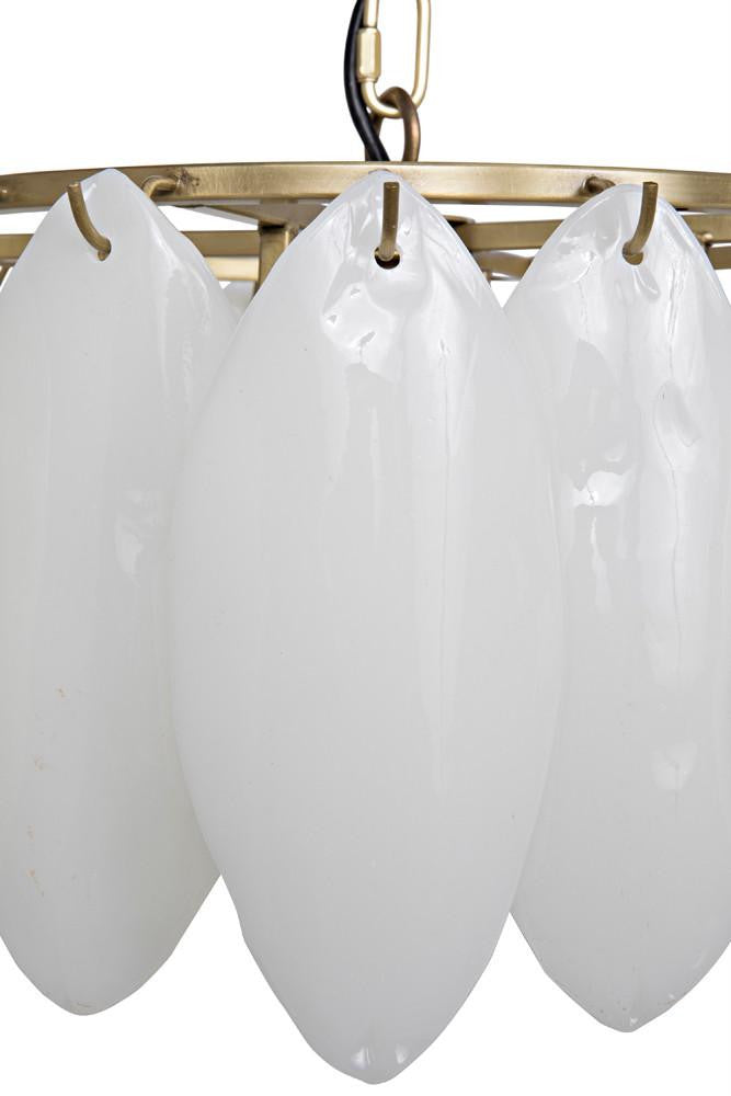 Noir Lotus Chandelier Matte Black