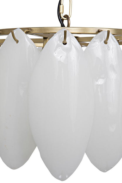 Noir Lotus Chandelier Matte Black