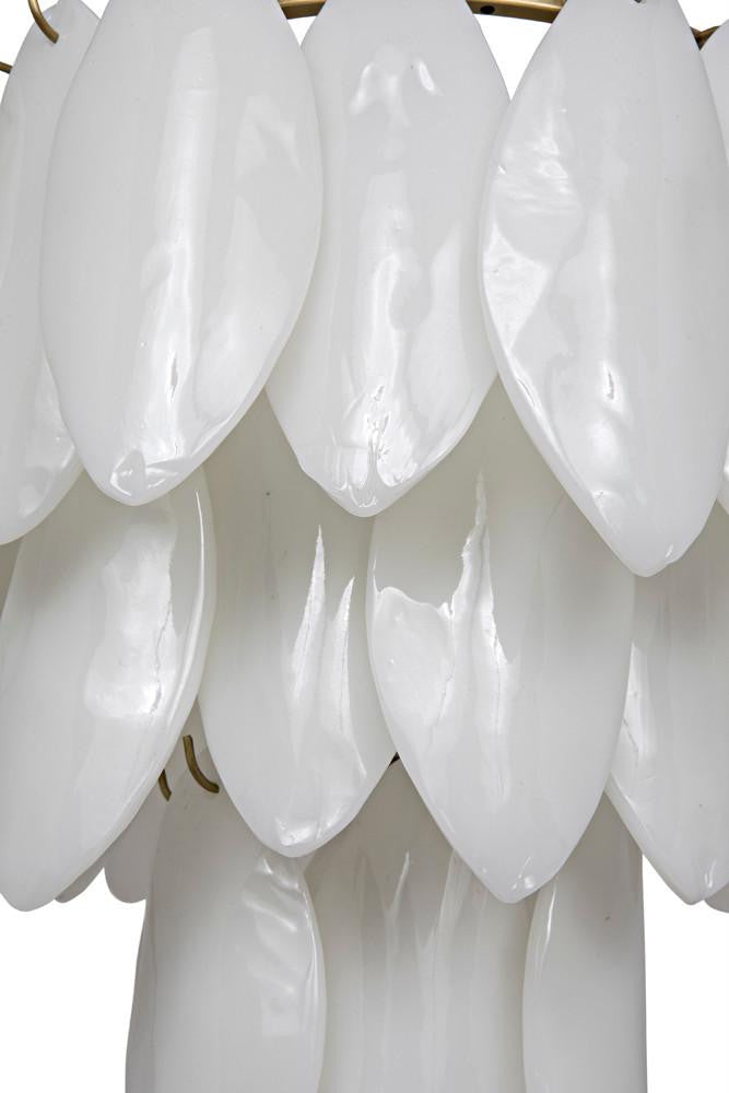 Noir Lotus Chandelier Matte Black