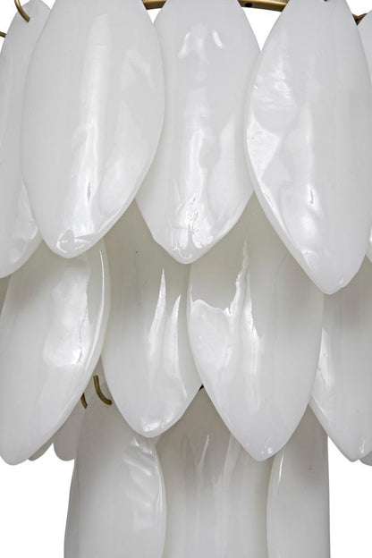 Noir Lotus Chandelier Matte Black