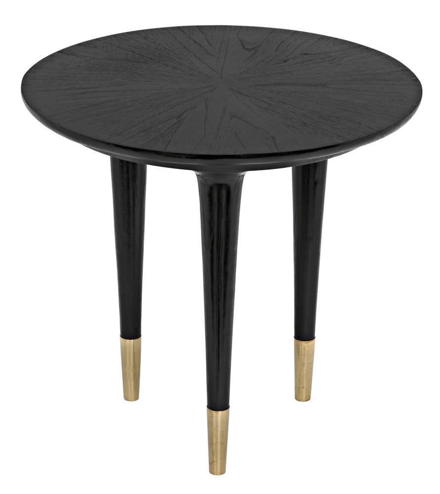 Noir Maganini Side Table Charcoal Black