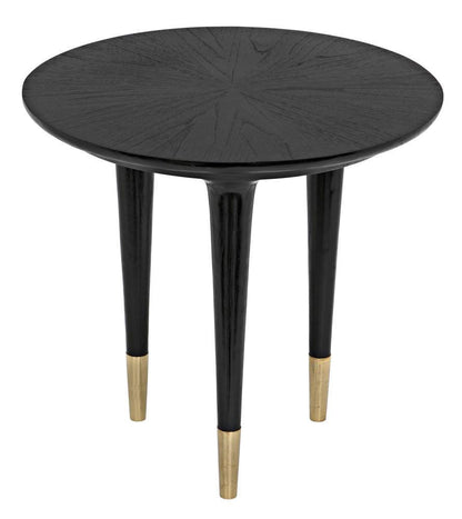 Noir Maganini Side Table Charcoal Black