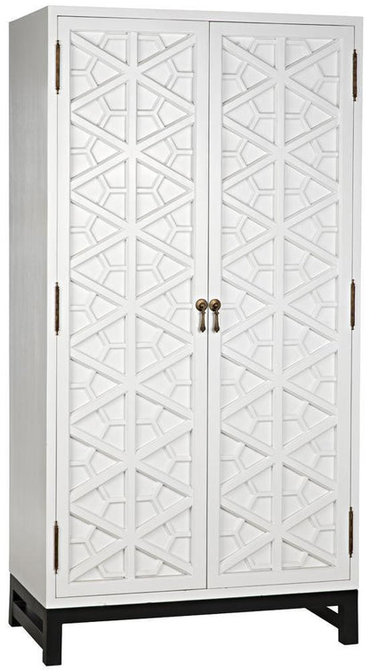 Noir Maharadscha Hutch Solid White w/ Matte Black Base