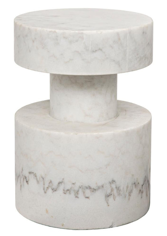 Noir Mamud Side Table White