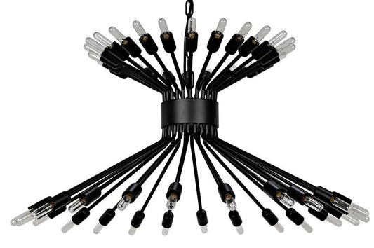 Noir Mancini Chandelier Matte Black