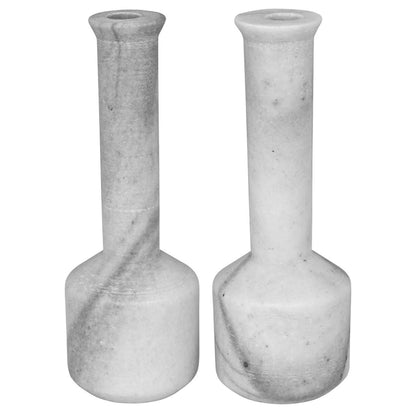 Noir Markos Decorative Candle Holder Waxed White