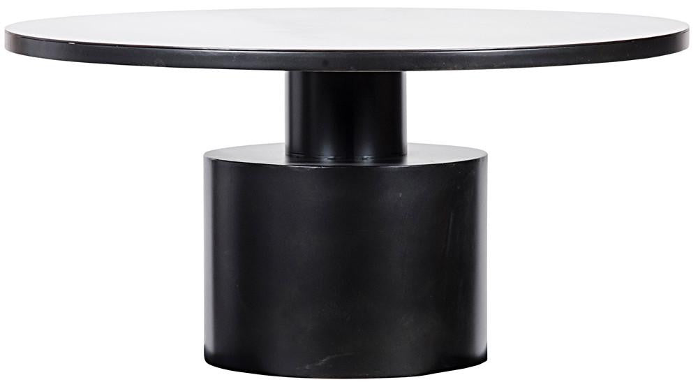 Noir Marlow Dining Table Matte Black