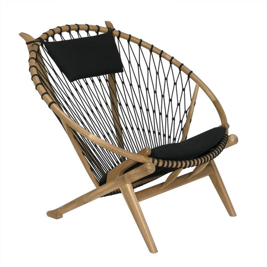 Noir Mateo Chair Clear Coat Flat