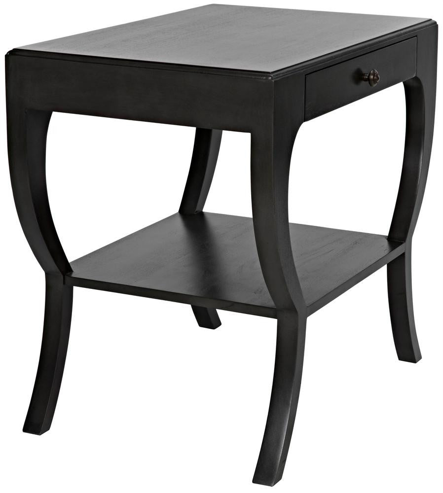 Noir Maude Side Table, 1-Drawer, Pale, 28.5"H (GTAB711P YUU6013NRY)
