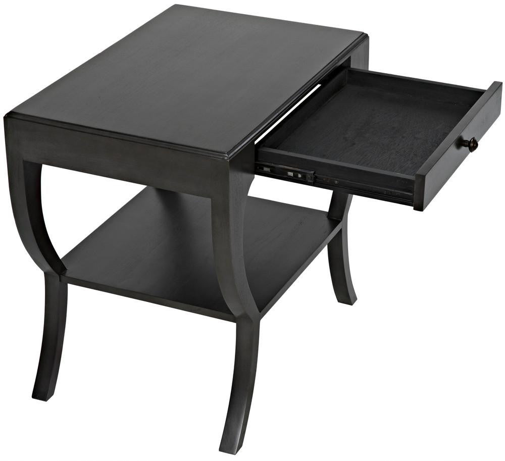 Noir Maude Side Table, 1-Drawer, Pale, 28.5"H (GTAB711P YUU6013NRY)