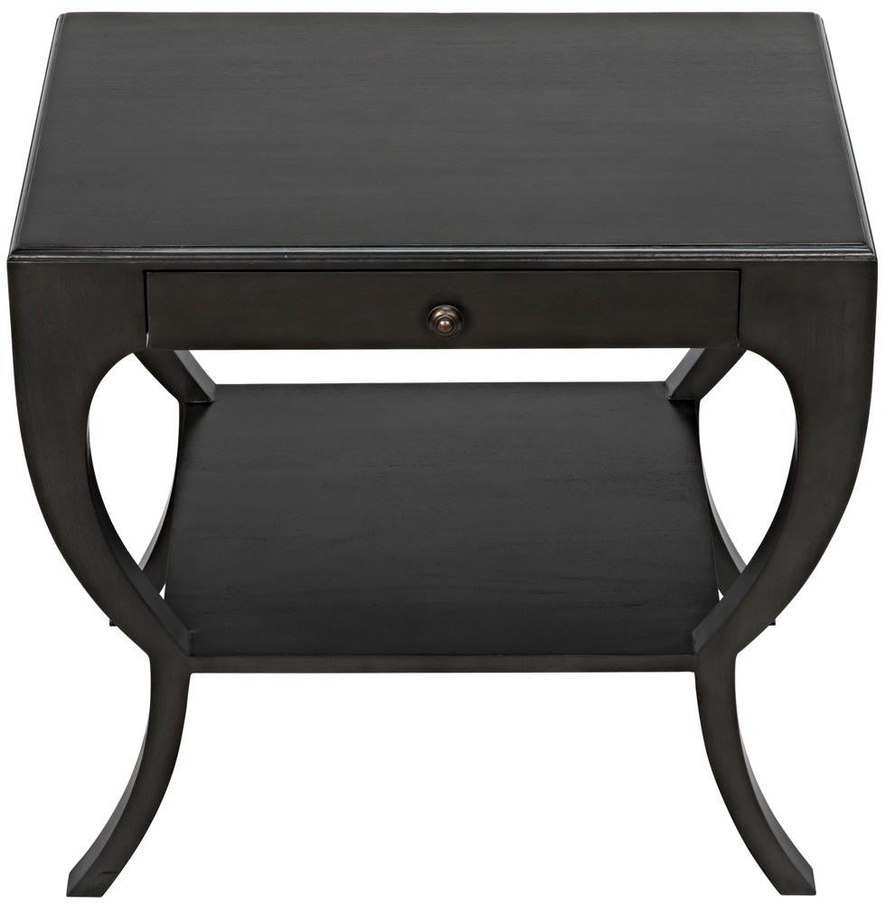 Noir Maude Side Table, 1-Drawer, Pale, 28.5"H (GTAB711P YUU6013NRY)