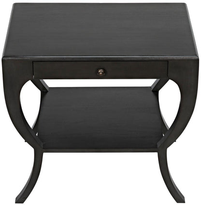 Noir Maude Side Table, 1-Drawer, Pale, 28.5"H (GTAB711P YUU6013NRY)