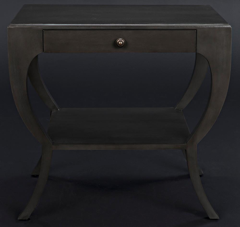 Noir Maude Side Table, 1-Drawer, Pale, 28.5"H (GTAB711P YUU6013NRY)