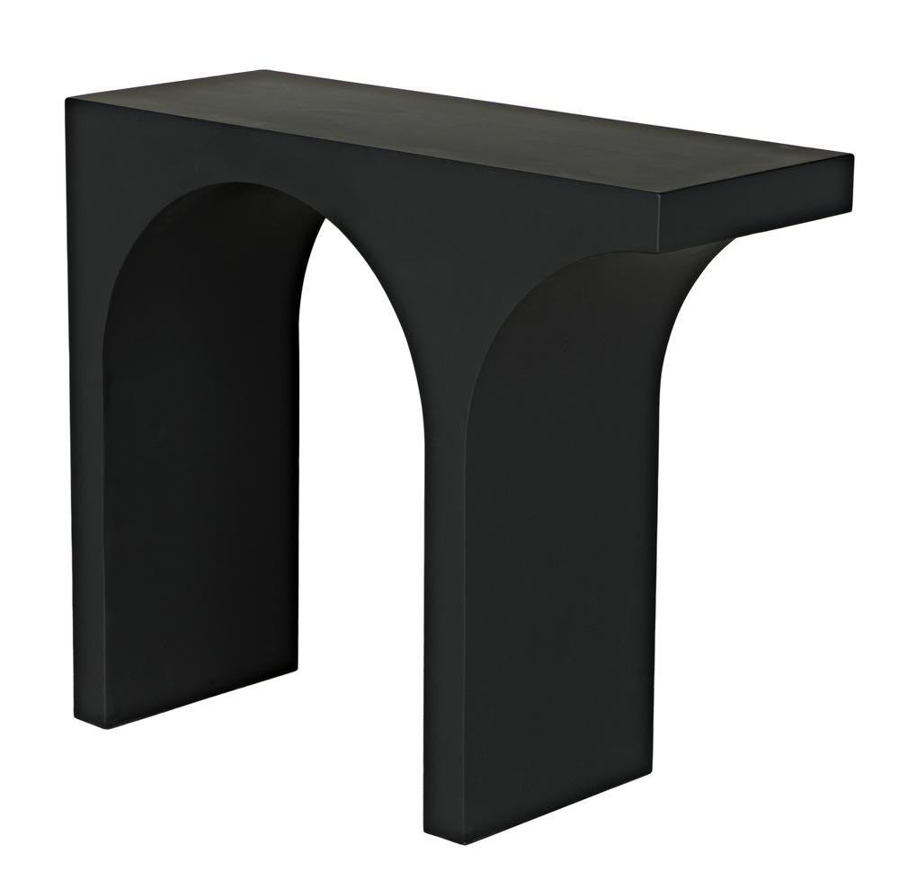 Noir Maximus Console/Side Table Matte Black