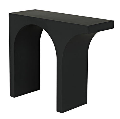 Noir Maximus Console/Side Table Matte Black
