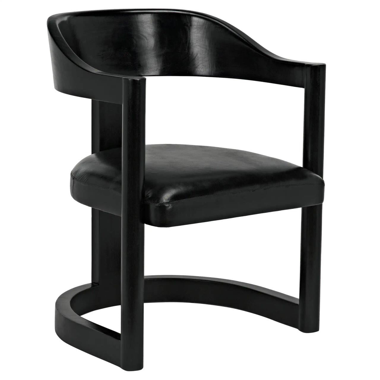 Noir McCormick Chair Black Charcoal, Black