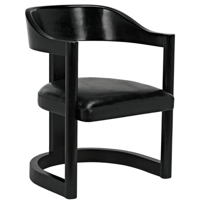 Noir McCormick Chair Black Charcoal, Black