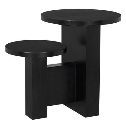 Noir Mikasa Side Table Hand Rubbed Black