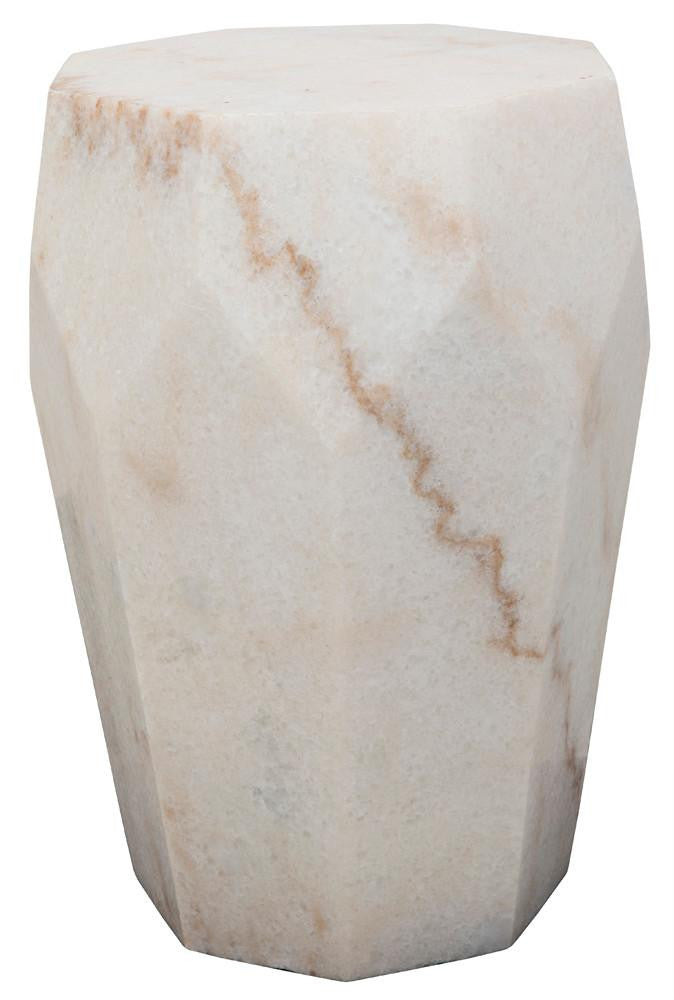 Noir Monolith Side Table White