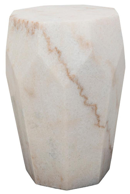 Noir Monolith Side Table White