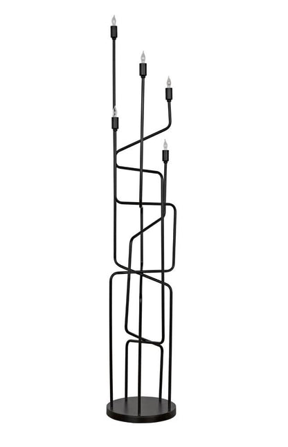 Noir Moriarty Floor Lamp Matte Black