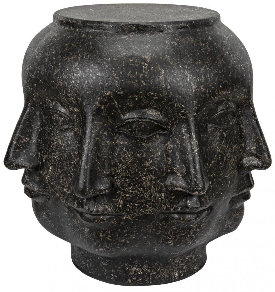 Noir Multi-Face Stool Black