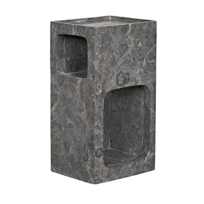 Noir Murakami Side Table Black Marble