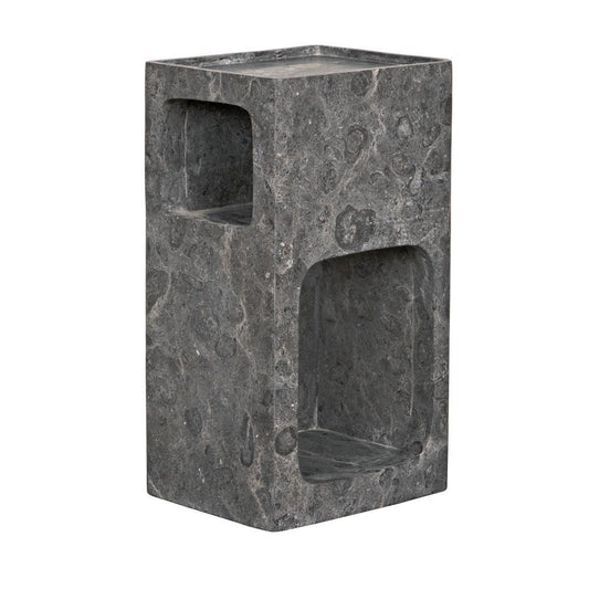 Noir Murakami Side Table Black Marble