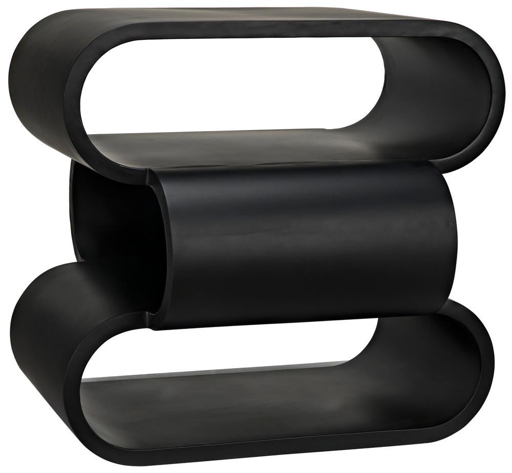 Noir Nada Side Table Matte Black