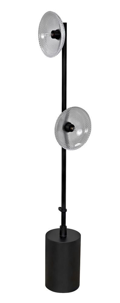 Noir Natilus Floor Lamp Matte Black