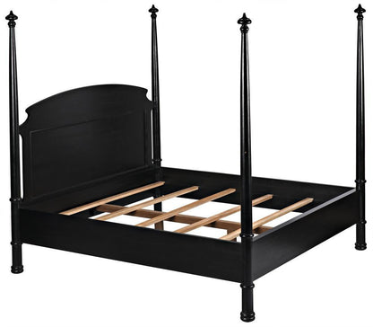New Douglas Bed, Queen, Hand Rubbed Black