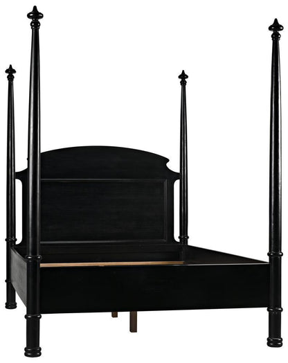 Noir New Douglas Bed, Queen Hand Rubbed Black