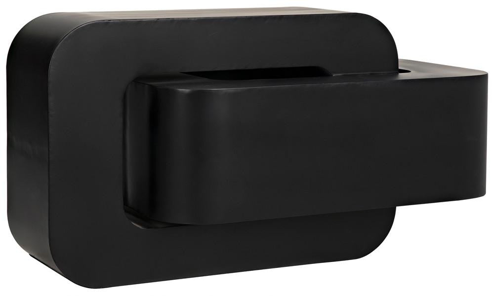 Noir Nodum Side Table Matte Black