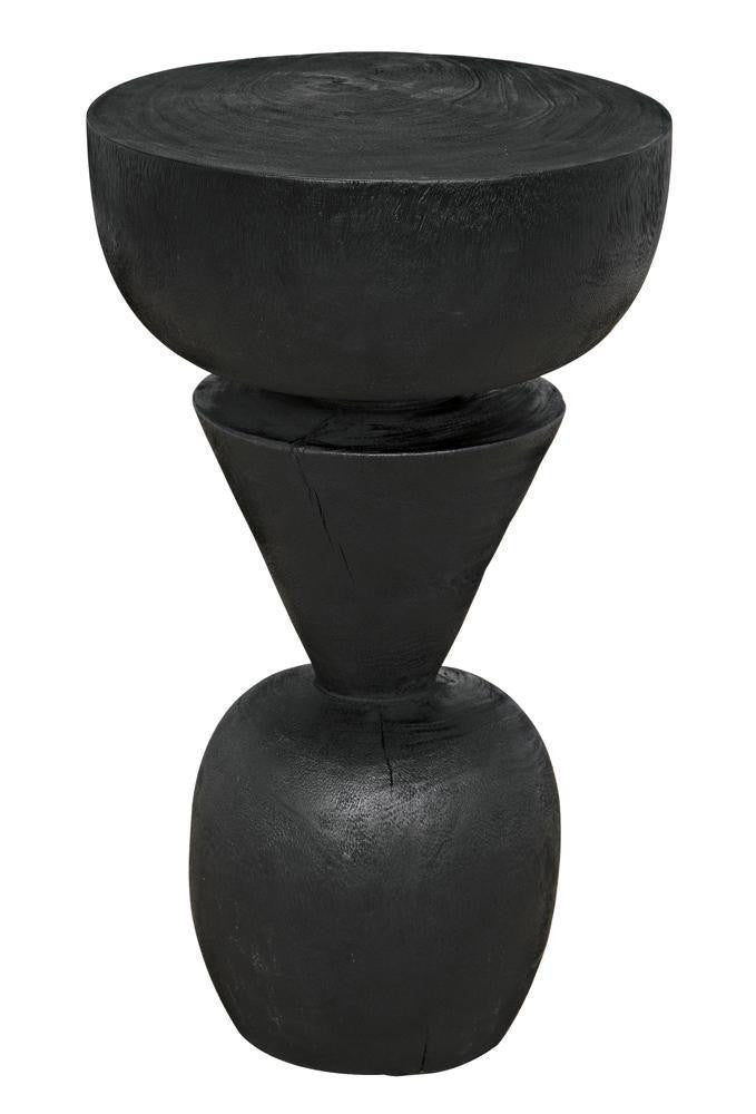 Noir Nogozi Side Table Burnt Black