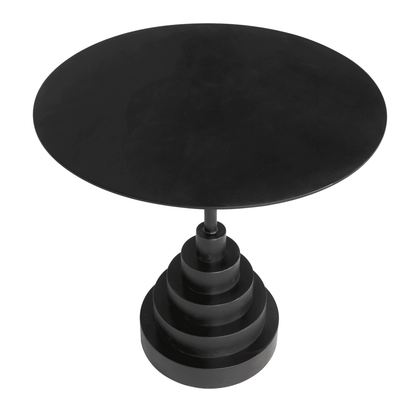 Noir Nova Round Side Table