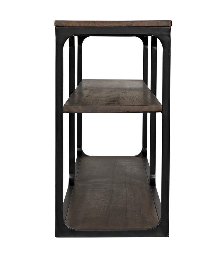 Noir Novie Console Dark Walnut