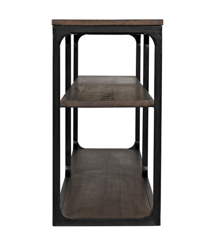 Noir Novie Console Dark Walnut