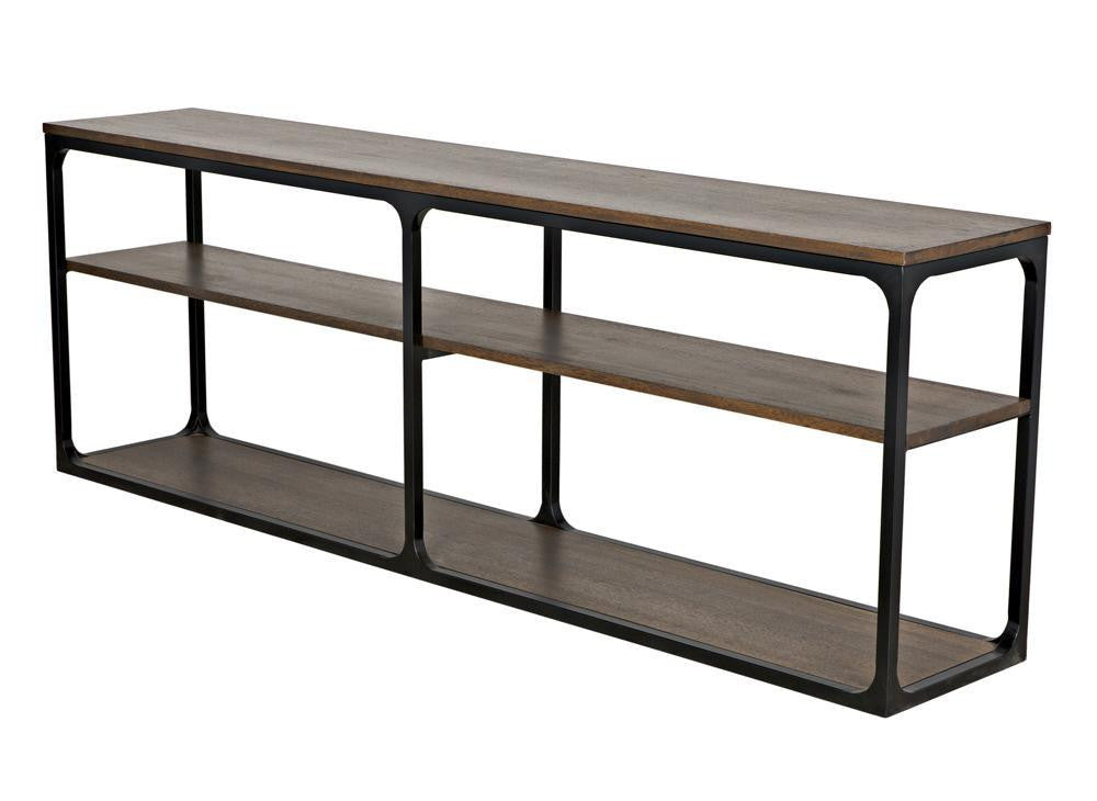 Noir Novie Console Dark Walnut