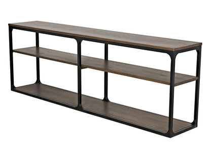 Noir Novie Console Dark Walnut