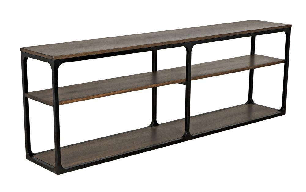 Noir Novie Console Dark Walnut