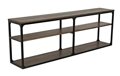 Noir Novie Console Dark Walnut