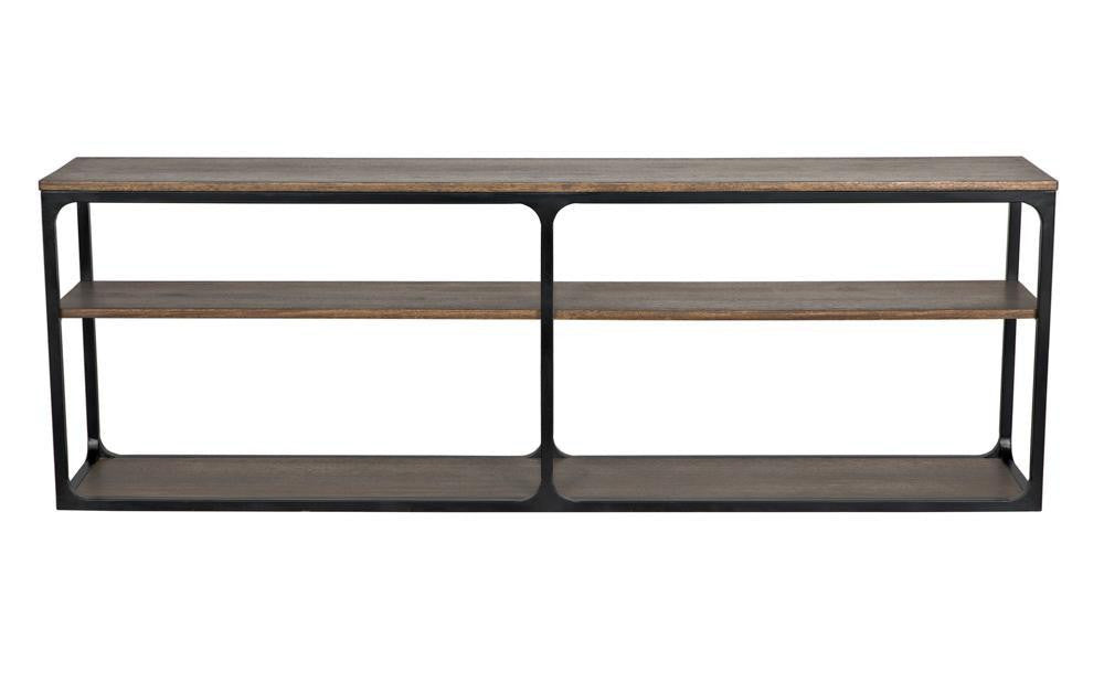 Noir Novie Console Dark Walnut