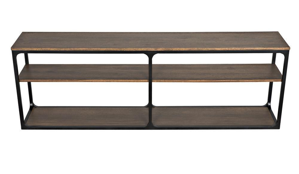 Noir Novie Console Dark Walnut