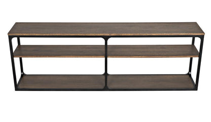 Noir Novie Console Dark Walnut