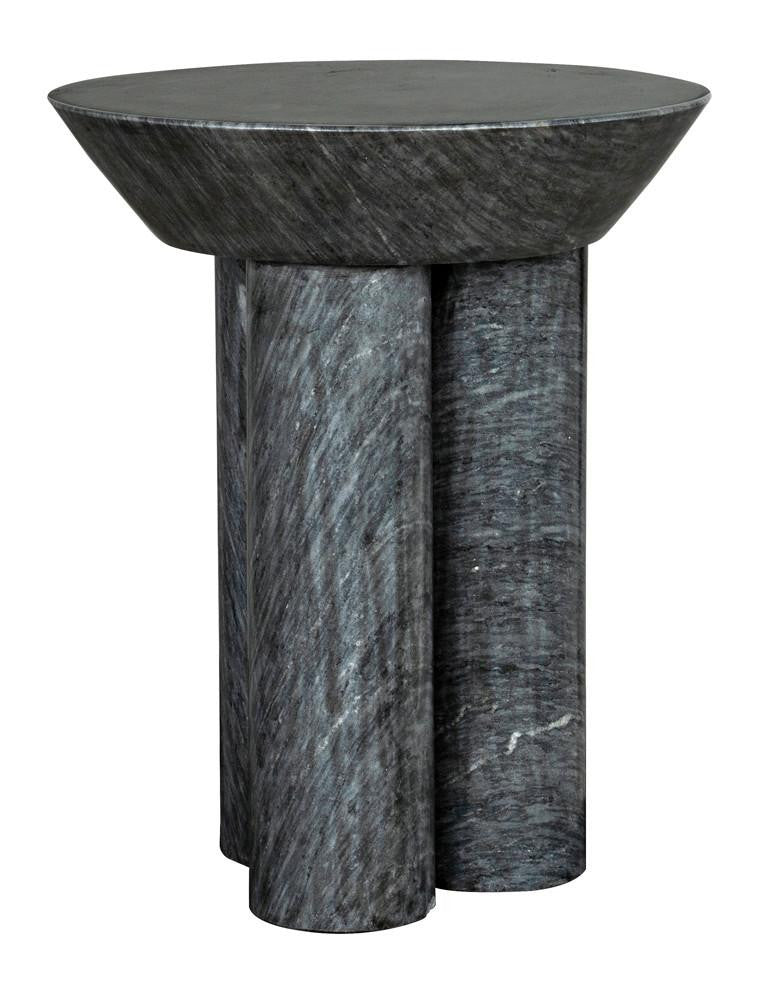 Noir Nox Side Table, Black Marble, 22"H (GTAB977B YUU6013NTE)