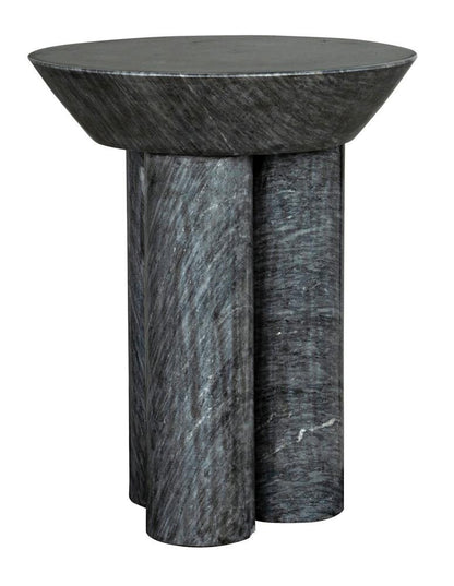 Noir Nox Side Table, Black Marble, 22"H (GTAB977B YUU6013NTE)