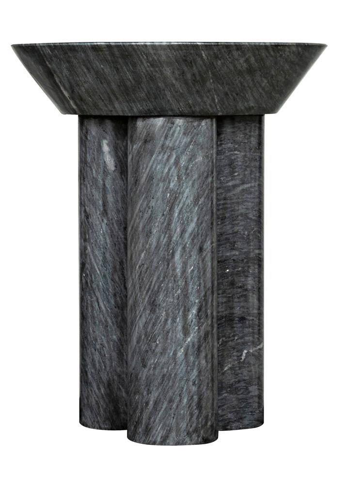 Noir Nox Side Table, Black Marble, 22"H (GTAB977B YUU6013NTE)